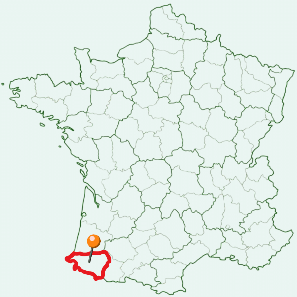 carte france Pyrénée