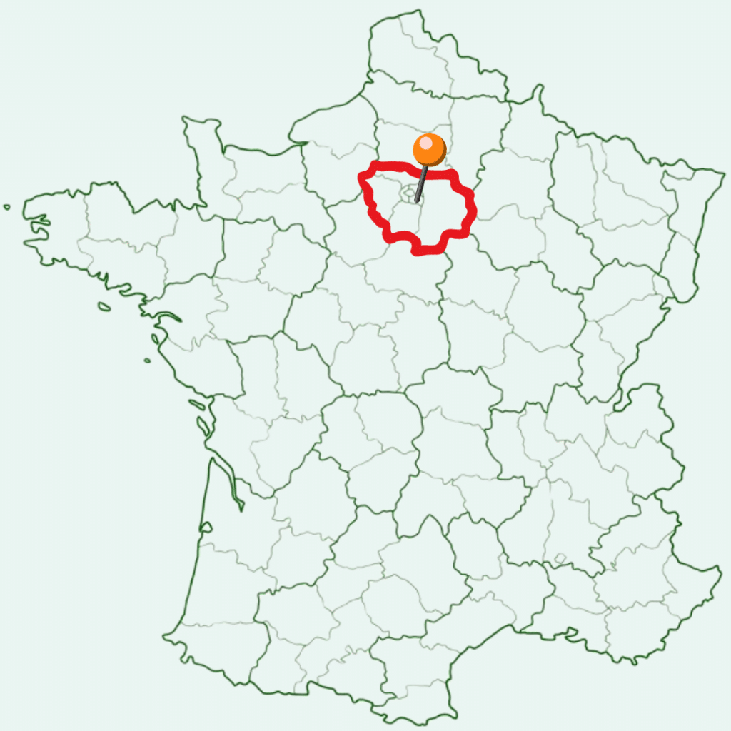 carte france paris