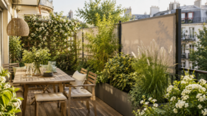 Terrasse sans vis-à-vis : végétal ou bâche sur mesure ?